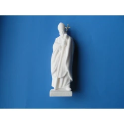 Figurka Świętego Jana Pawła II z alabastru 17 cm